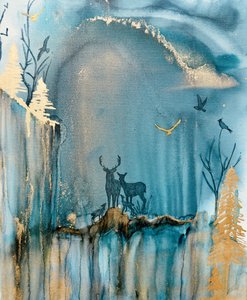 De familie van de magische bosherten door Amy Tieman