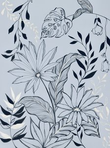 Rustgevend tropisch gebladerte