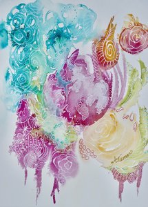 Levendige biologische bloei