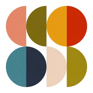 Geometrisch kleurenspel uit het midden van de vorige eeuw 2