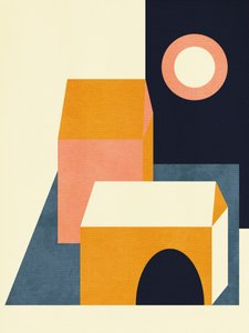 Rainbow Plus Shapes  Blauw Mosterd11