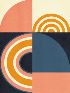 Rainbow Plus Shapes  Blauw Mosterd9