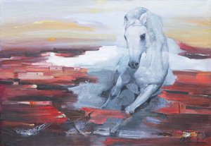 White Horse Red Energy door Anastasiia Grygorieva
