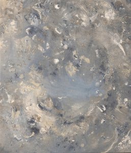 Zachtblauwgrijze stroming door Anastasiya Devochkina