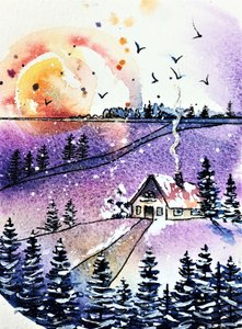 Gezellig winterhuisje