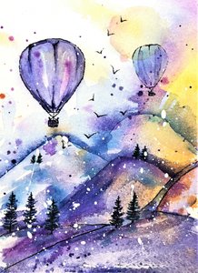 Dromerige bergballonnen
