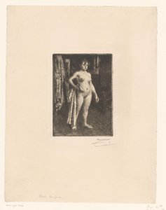 La Venus de la Vilette door Anders Leonard Zorn (signed by artist)