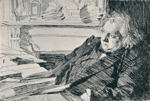 Joseph Ernest Renan 1823-1892, 1892, 1898 door Anders Leonard Zorn