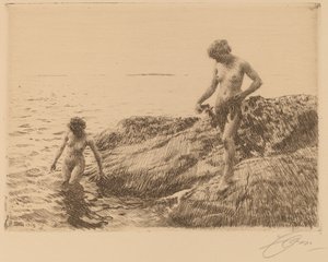 Seaward Skerries, 1913 door Anders Leonard Zorn