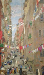 Pallonetto di Santa Lucia, Napels door Anders Svarstad