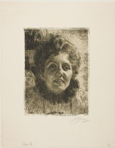 Aurore (mevrouw Aurore Klintberg, née Oxenstierna, hoofd) door Anders Zorn