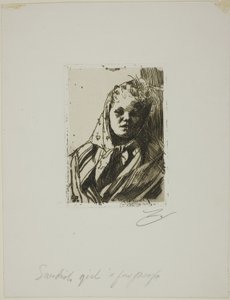 Dalecarliaanse boerin door Anders Leonard Zorn