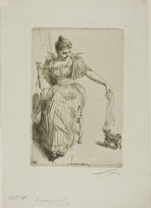 Gerda Hagborg II door Anders Leonard Zorn