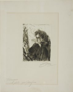Meisje met een Sigaret II door Anders Leonard Zorn