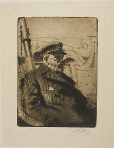 Koning Oscar II (Tweede plaat) door Anders Leonard Zorn