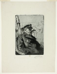 Koning Oscar II (tweede plaat) door Anders Leonard Zorn