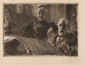 De heer en mevrouw Furstenburg door Anders Leonard Zorn
