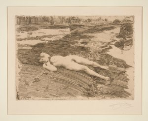 Op het zand door Anders Leonard Zorn