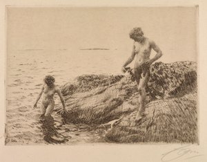 Zeevaardige scheren door Anders Leonard Zorn