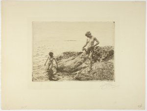 Zeevaardige rotsen door Anders Leonard Zorn