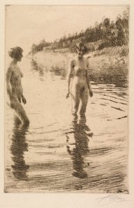 Ondiep door Anders Leonard Zorn