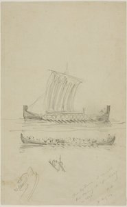 Schets van het zeilschip van kapitein Anderson