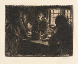 De bruidsmeisje door Anders Leonard Zorn