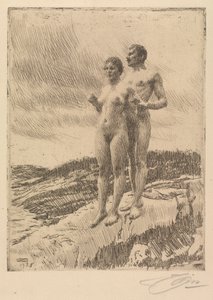 De Twee door Anders Leonard Zorn