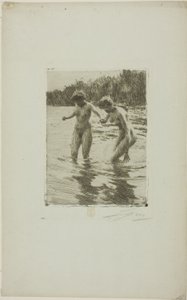 Twee baders door Anders Leonard Zorn