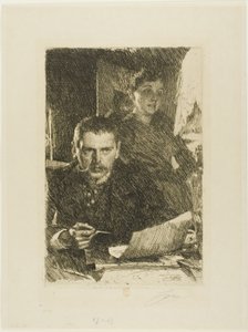 Zorn en Zijn Vrouw door Anders Leonard Zorn