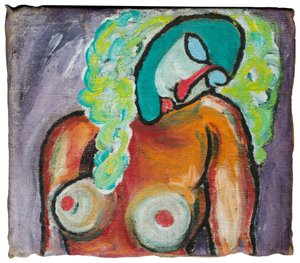 VERONTWAARDIGING AAN MODIGLIANI - VROUW IN SLAAP door Ando Gilardi