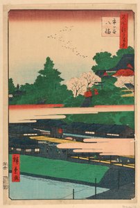 Ichigaya Hachiman uit de serie 100 Zichten van Edo door Ando Hiroshige