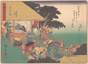 Ishiyakushi, uit de serie De Drieënvijftig Stations van de Tokaido-weg, begin 20e eeuw