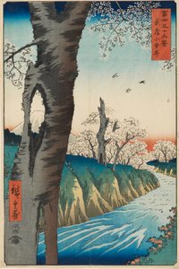 Koganei in de provincie Musashi, ontworpen 1858, gepubliceerd 1858-1859