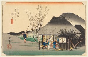 Mariko theehuis, in De drieënvijftig stations van de Tokaido-weg door Ando Hiroshige