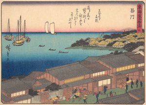 Shinagawa, uit de serie De drieënvijftig stations van de Tokaido-weg, begin 20e eeuw