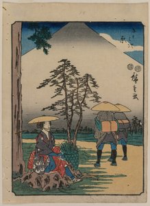 De drieënvijftig stations van de Tokaido: Hara, ca. 1850