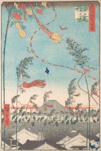 Het Tanabata-festival, uit de serie Honderd beroemde uitzichten van Edo door Ando Hiroshige