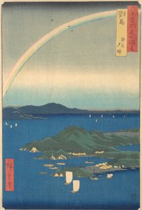 Tsushima Kaigan Yubare, 3e maand drakenjaar 1856 door Ando Hiroshige