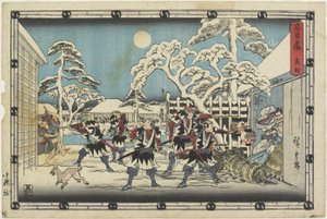 Acte 5 door Ando or Utagawa Hiroshige