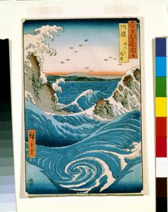 Awa door Ando or Utagawa Hiroshige