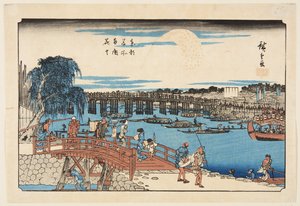 Vuurwerk bij Ryōgoku-brug