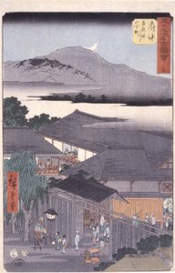 Fuchu door Ando or Utagawa Hiroshige