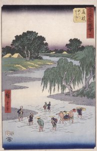 Fujiye door Ando or Utagawa Hiroshige