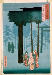 Izumo-schrijn door Ando or Utagawa Hiroshige