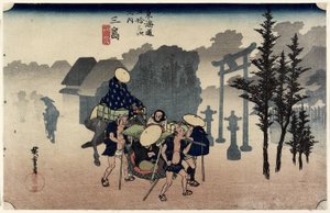 Ochtendmist, Mishima, ca. 1833