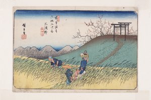 Nr. 42, Midono door Ando or Utagawa Hiroshige