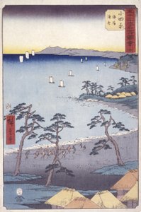 Odawara door Ando or Utagawa Hiroshige