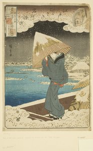 Parodie van het Ukifune Hoofdstuk: Veerboot op de Sumida Rivier
