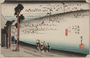 Sarugababa door Ando or Utagawa Hiroshige